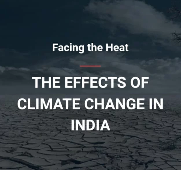 a text written facing the heat effects of climate chaange in India