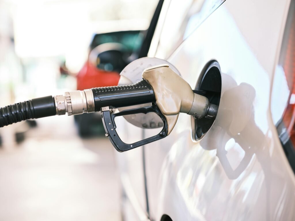 biofuels, fuel being put in car