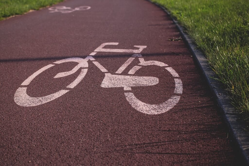still, signs, bicycle, lane, road, street, drawing, bicycle-friendly cities