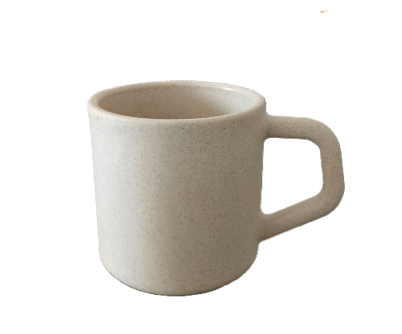 200ml Rice Husk Bamboo Fiber Mug – Soft Beige, Pack of 3